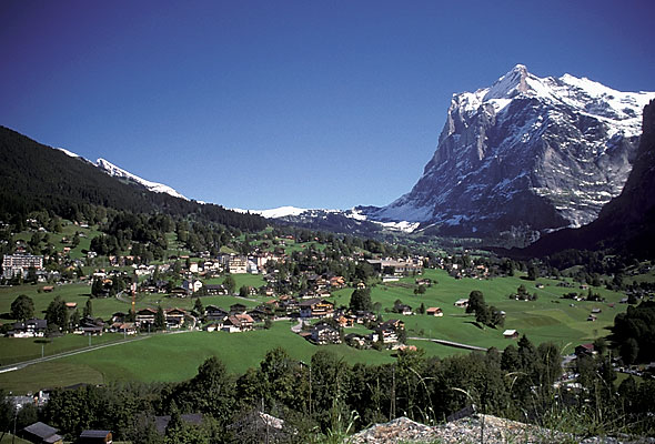 grindelwald with wetterhorn