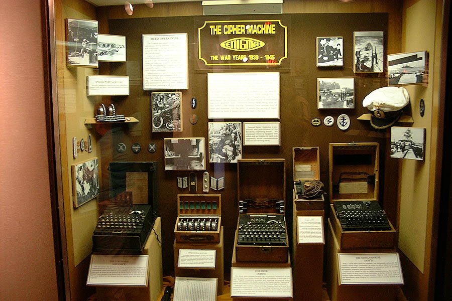 Enigma Display at the National Cryptologic Museum